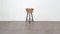 Vintage Rattan & Metal Stool by Rohé Noordwolde, Image 1