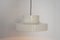 Mid-Century White Metal Pendant Light 2