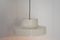 Lámpara colgante Mid-Century de metal blanco, Imagen 3