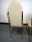 Italian Brass Dining Chairs by Alain Delon for Maison Jansen, 1970s, Set of 4 7