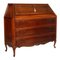 Italian Carved Walnut Secretaire, 1940s, Image 1