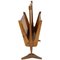 Vintage Walnut & Vienna Straw Magazine Rack, Image 2