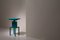 Table d'Appoint Covered Identity en Frêne Turquoise par Studio Pascal Howe 6