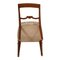 Italian Neoclassical Blond Walnut Dining Chairs, Set of 6 6