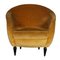 Italian Velvet Lounge Chair, 1930s, Image 2