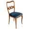 Velvet Sculptural Dining Chairs, 1950s, Set of 6 2