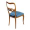 Velvet Sculptural Dining Chairs, 1950s, Set of 6, Image 4