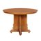 Round Italian Extendable Walnut & Veneer Table 1