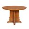 Tavolo rotondo allungabile in legno di noce e impiallacciato, Immagine 1