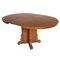 Tavolo rotondo allungabile in legno di noce e impiallacciato, Immagine 3