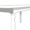 Mesa de comedor italiana Mid-Century rectangular pintada en blanco & 5 sillas, Imagen 6