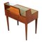 Walnut Nightstand with Crystal Tops, 1940s, Image 7