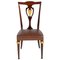 Italian Mahogany & Leather Chairs, Set of 6 3