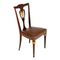 Italian Mahogany & Leather Chairs, Set of 6, Image 2