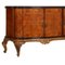 Large Chippendale Credenza with Dry Bar & Golden Leaf Mirror, Image 4
