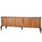 Large Chippendale Credenza with Dry Bar & Golden Leaf Mirror 8