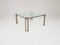 Vintage Brass & Glass Low Table by Peter Ghyczy, 1970s 3