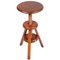 Italian Red Larch Adjustable Tripod Stool, 1930s, Image 2