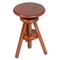 Italian Red Larch Adjustable Tripod Stool, 1930s, Image 1