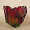 Vintage Red and Green Murano Glass Bowl, Image 4