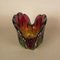 Vintage Red and Green Murano Glass Bowl, Image 13