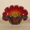 Vintage Red and Green Murano Glass Bowl 1