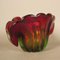 Vintage Red and Green Murano Glass Bowl 5