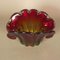 Vintage Red and Green Murano Glass Bowl, Image 2