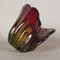 Vintage Red and Green Murano Glass Bowl 10