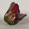 Vintage Red and Green Murano Glass Bowl, Image 10