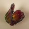 Vintage Red and Green Murano Glass Bowl 12