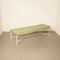 Sofá cama vintage de madera y escay en verde pálido, Imagen 2