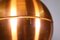 Lámpara colgante Mid-Century Modern de cobre, Imagen 4
