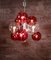 Glass and Silver-Plated Cluster Chandelier, 1960s, Image 7