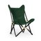 Chaise Telami Tripolina en Cuir Vert de Telami 1