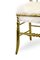 Silla Emporium bañada en oro con asiento de piel de BDV Paris Design, Imagen 5