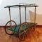 Italian Green Carriage with Goat Skin from Aldo Tura, 1950s, Image 7