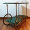 Italian Green Carriage with Goat Skin from Aldo Tura, 1950s, Image 2