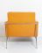 Armlehnstuhl mit Metallgestell & Stoffbezug von Arne Jacobsen für Fritz Hansen 4