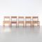 Chaises Formalistes en Rotin, Espagne, 1950s, Set de 5 9