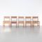 Spanische Rattan Stühle im formalistischen Stil, 1950er, 5er Set 9