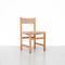 Spanische Rattan Stühle im formalistischen Stil, 1950er, 5er Set 6