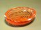 Mid-Century Glass Bowl with Red Swirls by Carlo Scarpa for Venini 1
