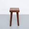 Mid-Century Wooden Stool 1