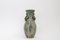 Vintage Danish Ceramic Vase with Leaf Applications by Arne Bang 2
