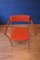 Fauteuil Mid-Century en Chrome avec Tapisserie Orange de Antocks Lairn 8