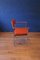 Mid-Century Chrome Armchair with Orange Upholstery from Antocks Lairn, Image 7