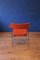 Mid-Century Chrome Armchair with Orange Upholstery from Antocks Lairn 6