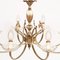 Venetian 8-Arm Chandelier in Silvered Brass, 1950s 3