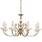 Venetian 8-Arm Chandelier in Silvered Brass, 1950s 2